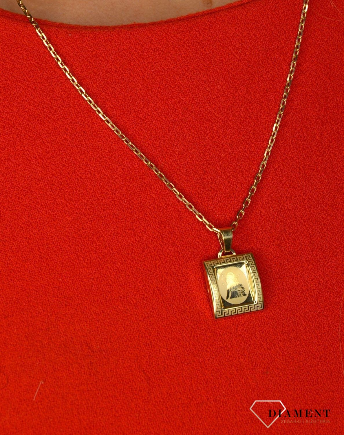 Złoty łańcuszek 585 ankier 1 mm DIA-LAN-1230-585 1mm ✅ Złoty łańcuszek o uniwersalnym splocie typu ankier ✅.jpg